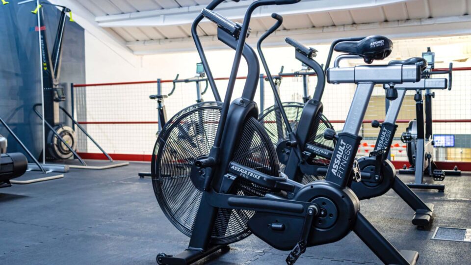 assault bike gym hiit and skierg