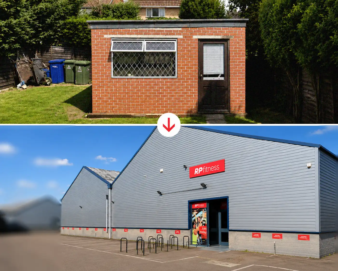 RP Fitness from shed to warehouse