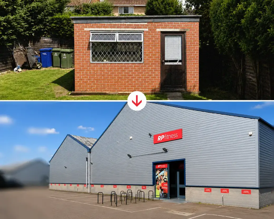 RP Fitness, from a shed to a two floor warehouse gym in north Cambridge